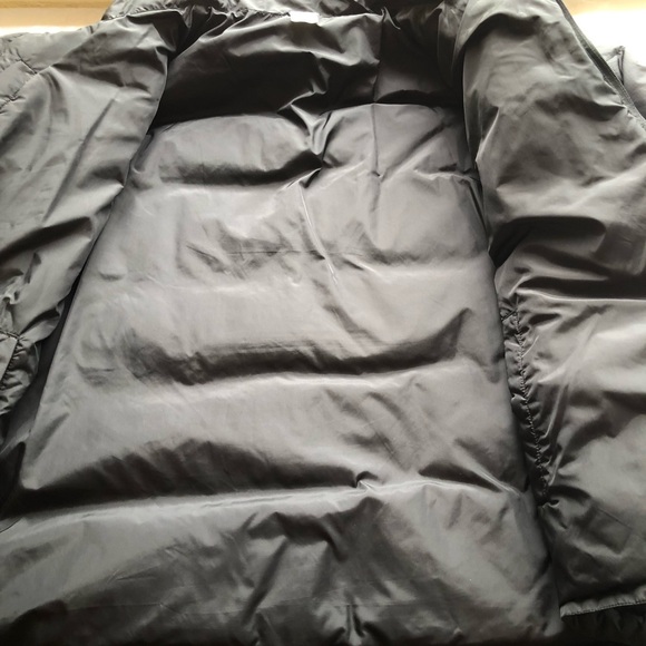 Gap Black Nylon Down Fill Quilted Puffer Jacket Warm Winter Coat Men’s Size L - Picture 5 of 16